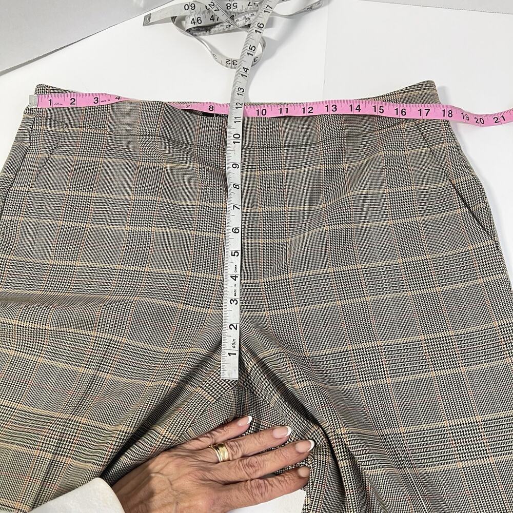 Lauren Ralph Lauren Houndstooth Wool Blend Wide Leg Slacks Pants 14 Classic Prep - Picture 8 of 11